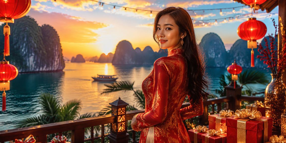 Khung cảnh thanh bình tại Ninh Bình, người dùng truy cập nền tảng cá cược và kiểm tra giải thưởng trên điện thoại