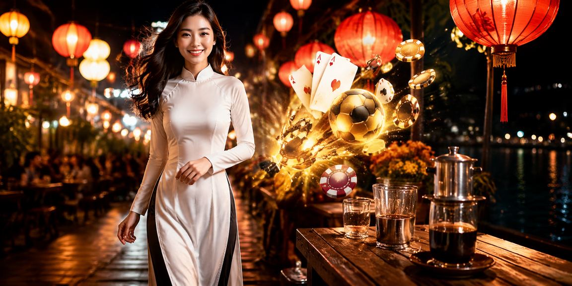 Người dùng tại Vũng Tàu thưởng thức cà phê và kiểm tra thưởng hoàn trả trên điện thoại